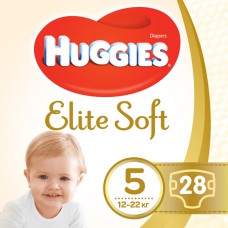 Підгузки Huggies Elite Soft Jumbo 5 12-22 кг 28 шт. 
